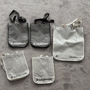 lululemon athletica Black and Gray Tote Bags